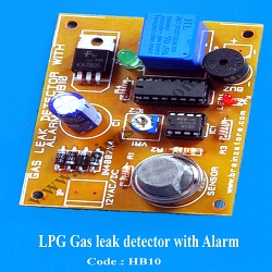LPG Gas Leak Detector With Alarm