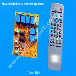 Six Channel IR Remote Controlled Appliances