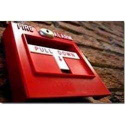 Plastic Fire Alarm System, for Industrial, Offices, Color : Red