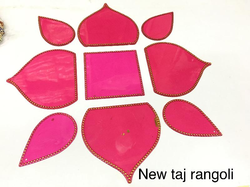 New Taj Acrylic Rangoli, Packaging Type : Plastic bag