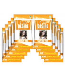 Cafe Desire Instant Lemon Tea Premix, 150g (10 Sachets)