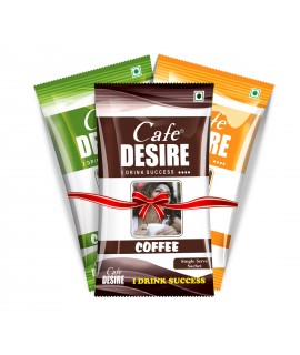 Cafedesire Instant Coffee Premix, Tea Premix, Lemon Premix - 30 x 15 gms (Combo)