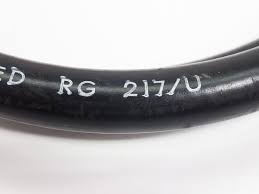 RG 217 Coaxial cable Double shielded with black jacket