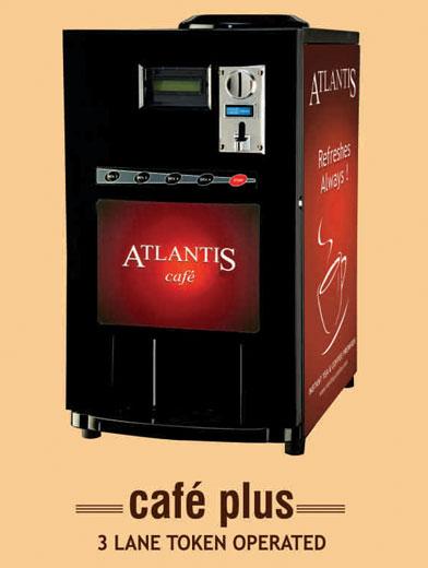 Cafe Plus, Features : Microprocessor Controlled, Token Option, Cup Counter, Hot Water Function Etc.