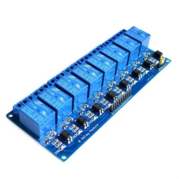 5V 8 Channel Relay Module Optocoupler Board