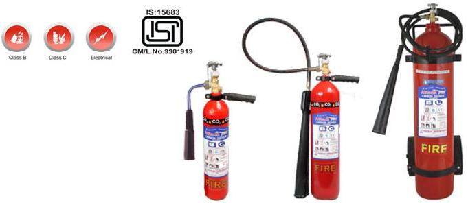 CO2 Carbon Di Oxide type Fire Extinguisher