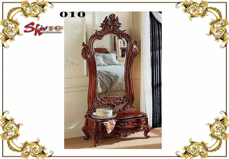 Polished 010 Wooden Dressing Table, Pattern : Plain