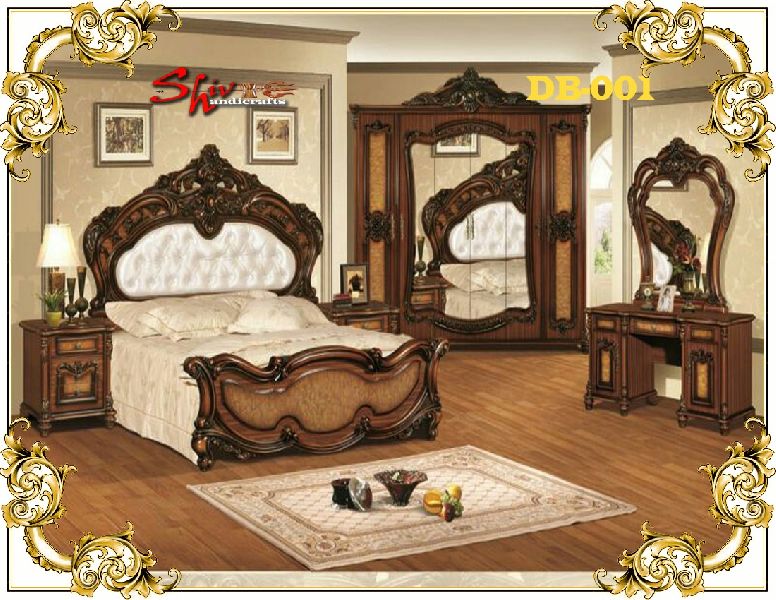 DB-001 Wooden Double Bed