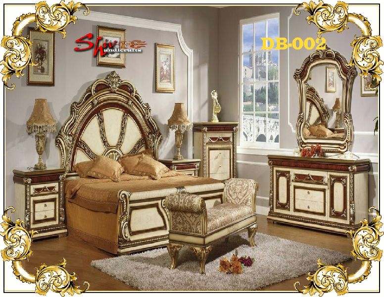 DB-002 Wooden Double Bed