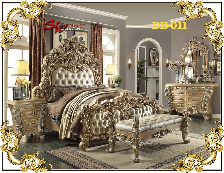 DB-011 Wooden Double Bed