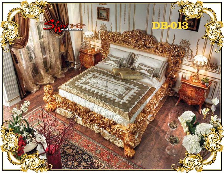 DB-013 Wooden Double Bed