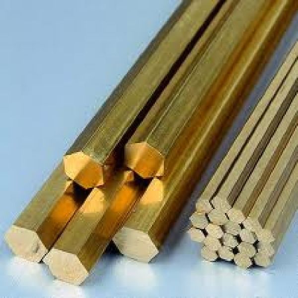 Hexagonal Brass Rod/Bar, Length : above 12’’ or custom