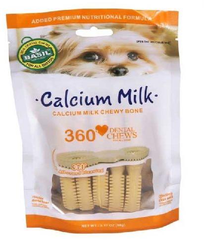 Basil 360* dental chew Calcium Milk