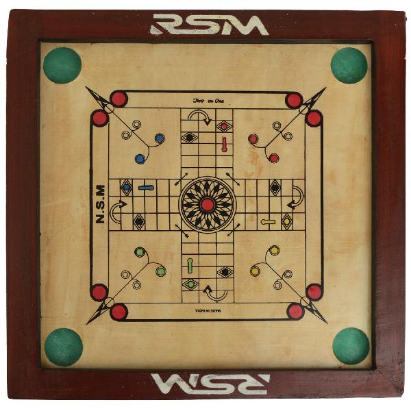 Wood Finished Hemlock Wood Carrom Board, for Playing, Size : 120mmx120mm, 140x140mm, 160x160mm, 180x180mm