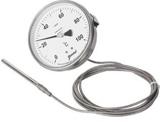 Liquid Filled Dial thermometer, Feature : Rugged construction, Rigid stem or capillary type, Protection class IP-67