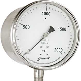 Safety Pattern Solid Front Pr. Gauges