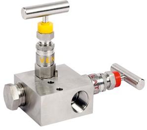 Monel two valve manifold