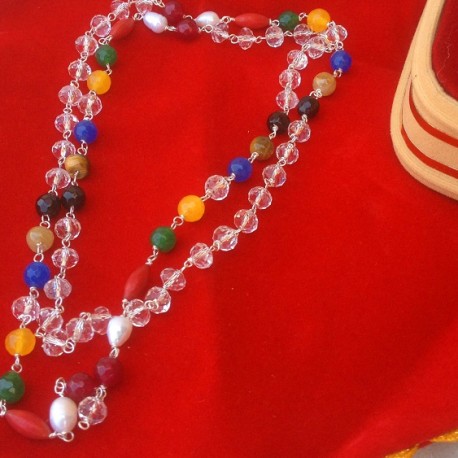 Navratna Mala with Crystals