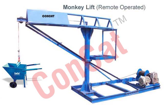 Monkey Hoist With Wheel Barrow & Control Panel