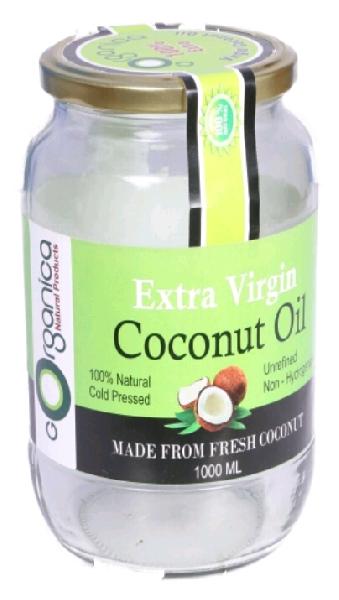 GOrganica Virgin Coconut Oil, for cooking, hair, Color : clear