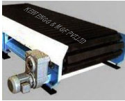 100-200 Kg PVC Polished Pneumatic Neoprene Rubber Slat Conveyors, for Moving Goods