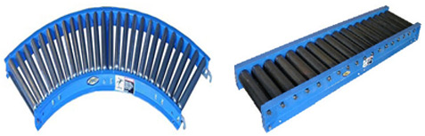 Idler roller conveyors