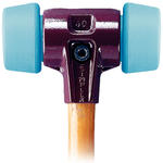 SIMPLEX soft-face mallets 50 to 40 with cast steel housing and high-quality wooden handle EH 3001.