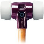SIMPLEX soft-face mallets 50 to 40 with cast steel housing and high-quality wooden handle EH 3007.