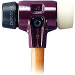 SIMPLEX soft-face mallets with cast steel housing and high-quality wooden handle EH 3028.
