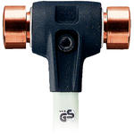 SIMPLEX soft-face mallets with reinforced cast steel housing and fibre-glass handle EH 3704.
