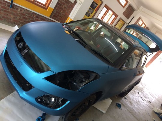 Lagoon Blue Car Wrap Manufacturer In Ajmer Rajasthan India By Pow Pow India Id