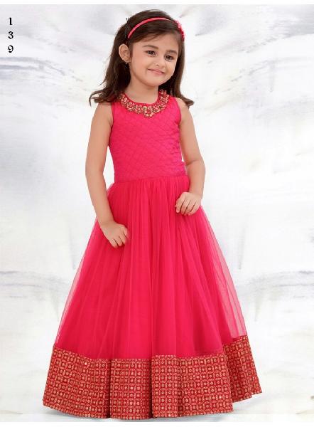 NF139 Girls Designer Gown, Size : 30 TO 36