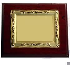Wooden Gold Plated Plaque