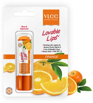 Orange flavored lip balm