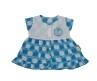 BB216 BLUE BABY COTTON FROCK, Feature : 100% Cotton.