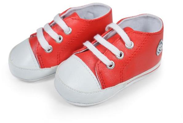 Red White Baby Soft Canvas Shoes