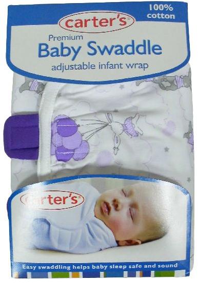 Carters Premium Adjustable Baby Swaddle, Color : Brown