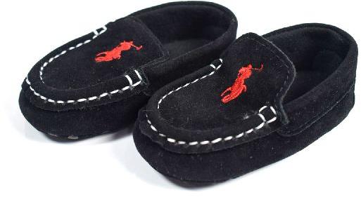 Polo Baby Soft Booties (Loafer) - Black