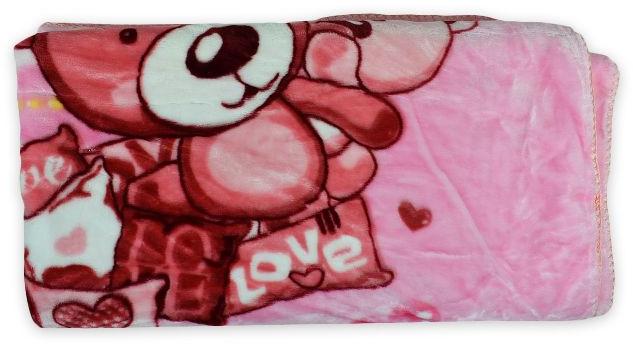 Very Soft Baby Blanket (Pooh Print) - Pink