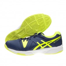 Blue Yellow Silver Asics Gel Gamepoint Tennis Shoes