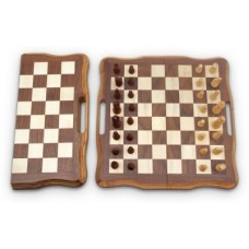 4020 Burn Wooden Chess Board