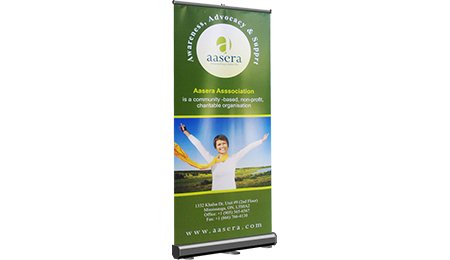 Roll Up Standee, Feature : High visibility, Durability