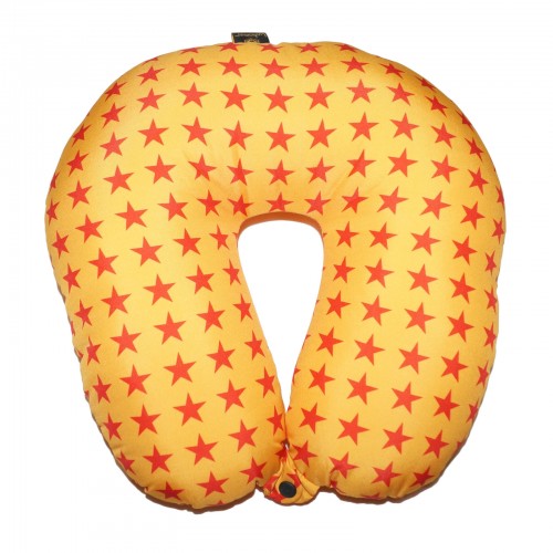 Lushomes Digital Printed Dark Yellow Neck Pillow