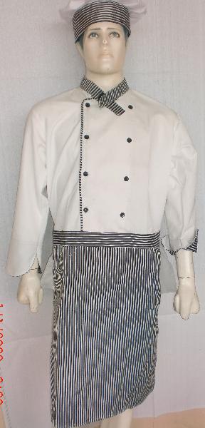 attached aproncheff coat with cheff cap