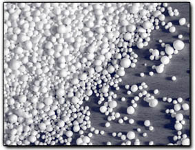 Polystyrene beads