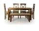 Silvia Solid Wood 4 Seater Dining