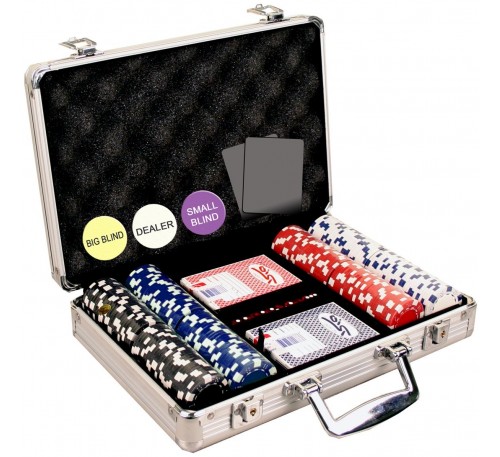 200 Pcs Diced Poker Chip Set Without Denomination