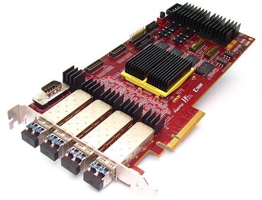 Four-port network interface card