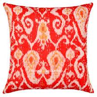 Cotton Thread Embroidered Jute- Cotton Cushion Cover