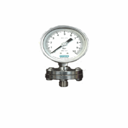 Diaphragm sealed pressure gauges